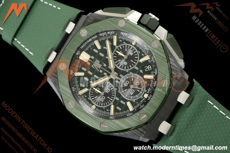 Audemars Piguet - Royal Oak Offshore Chronograph 43mm 26420CE CER/NY Green Dial APPF Cal. 4401 Mod