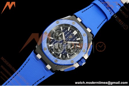 Audemars Piguet - Royal Oak Offshore Chronograph 43mm 26420CE CER/NY Blue Dial APPF Cal. 4401 Mod | 오데마 피게 - 로얄 오크 오프쇼어 크로노그래프 43mm 26420CE CER/NY 블루 다이얼 APPF Cal. 4401 Mod