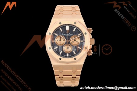 Audemars Piguet - Royal Oak Chronograph 26331OR RG/RG Blue/Stk APWF A2385