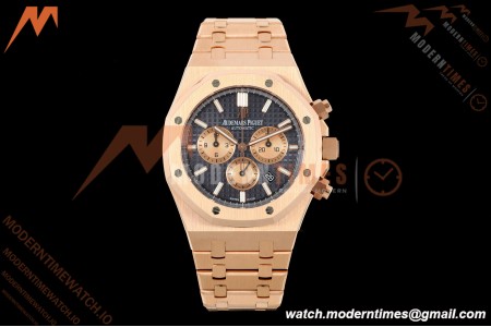 Audemars Piguet - Royal Oak Chronograph 26331OR RG/RG Blue/Stk APWF A2385