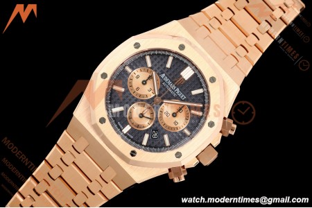 Audemars Piguet - Royal Oak Chronograph 26331OR RG/RG Blue/Stk APWF A2385