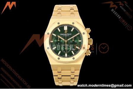 Audemars Piguet - Royal Oak Chronograph 26331BA YG/YG Grn/Stk APWF A2385