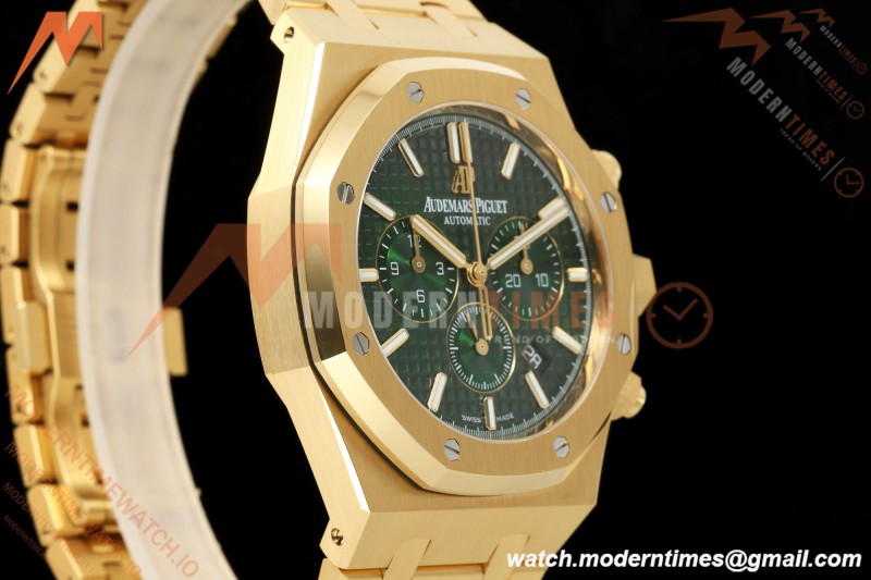 Audemars Piguet - Royal Oak Chronograph 26331BA YG/YG Grn/Stk APWF A2385