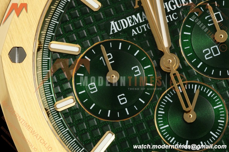 Audemars Piguet - Royal Oak Chronograph 26331BA YG/YG Grn/Stk APWF A2385