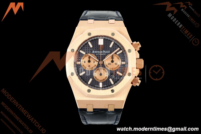 Audemars Piguet - Royal Oak Chronograph 26331OR RG/LE Blu/Stk APWF A2385
