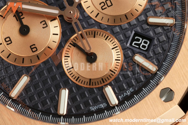 Audemars Piguet - Royal Oak Chronograph 26331OR RG/LE Blu/Stk APWF A2385