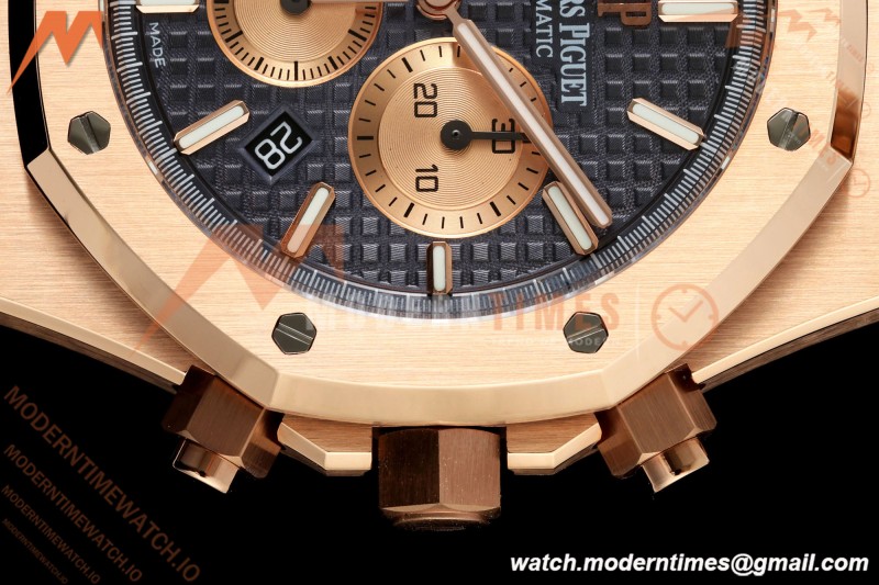 Audemars Piguet - Royal Oak Chronograph 26331OR RG/LE Blu/Stk APWF A2385