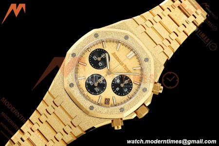 Audemars Piguet - Royal Oak Chrono 26240BA Gain Weight 41mm Frosted YG/YG SWF Gold Dial DDF DD4401