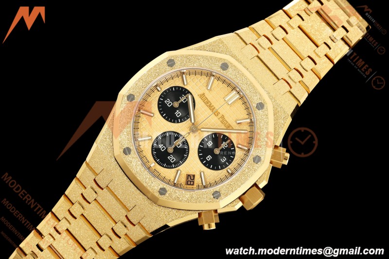 Audemars Piguet - Royal Oak Chrono 26240BA Gain Weight 41mm Frosted YG/YG SWF Gold Dial DDF DD4401