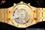 Audemars Piguet - Royal Oak Chrono 26240BA Gain Weight 41mm Frosted YG/YG SWF Gold Dial DDF DD4401