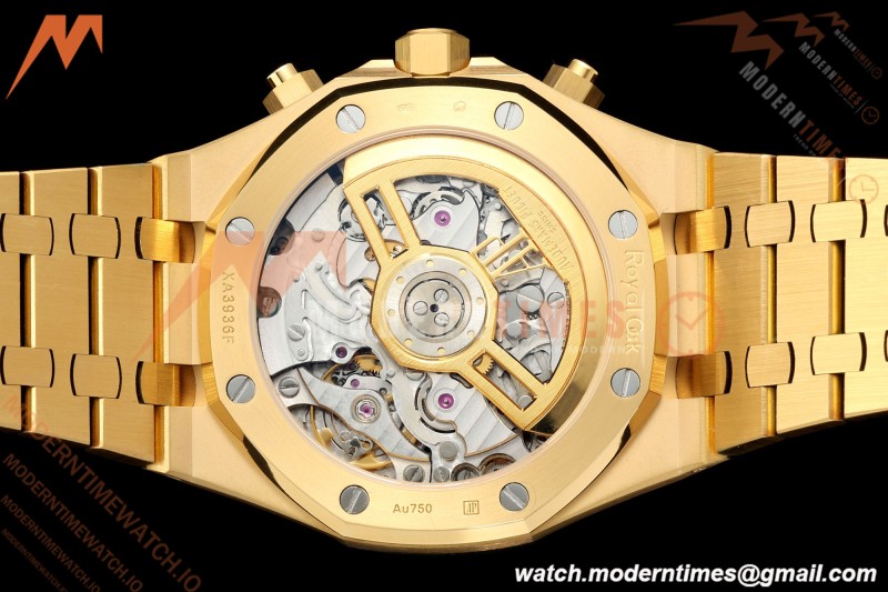 Audemars Piguet - Royal Oak Chrono 26240BA Gain Weight 41mm Frosted YG/YG SWF Gold Dial DDF DD4401