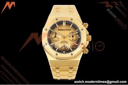 Audemars Piguet - Royal Oak Chrono 26240BA Gain Weight 41mm YG/YG SWF Smoked Gold Dial DDF DD4401 | 오데마 피게 - 로얄 오크 크로노 26240BA 게인 웨이트 41mm YG/YG SWF 스모크 골드 다이얼 DDF DD4401