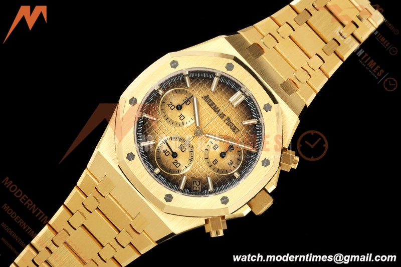 Audemars Piguet - Royal Oak Chrono 26240BA Gain Weight 41mm YG/YG SWF Smoked Gold Dial DDF DD4401