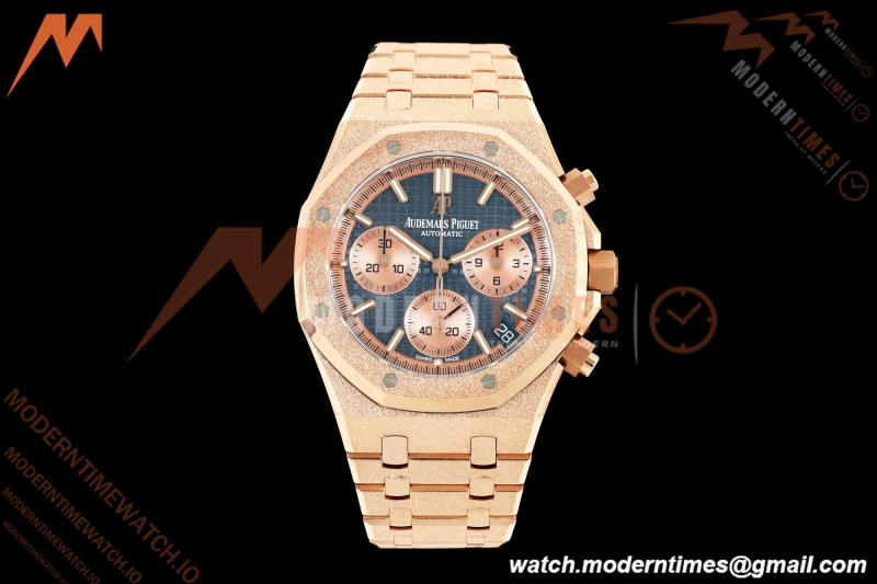 Audemars Piguet - Royal Oak Chrono 26239OR Gain Weight 41mm Frosted RG/RG SWF Blue Dial DDF DD4401 | 오데마 피게 - 로얄 오크 크로노 26239OR 게인 웨이트 41mm 프로스티드 RG/RG SWF 블루 다이얼 DDF DD4401
