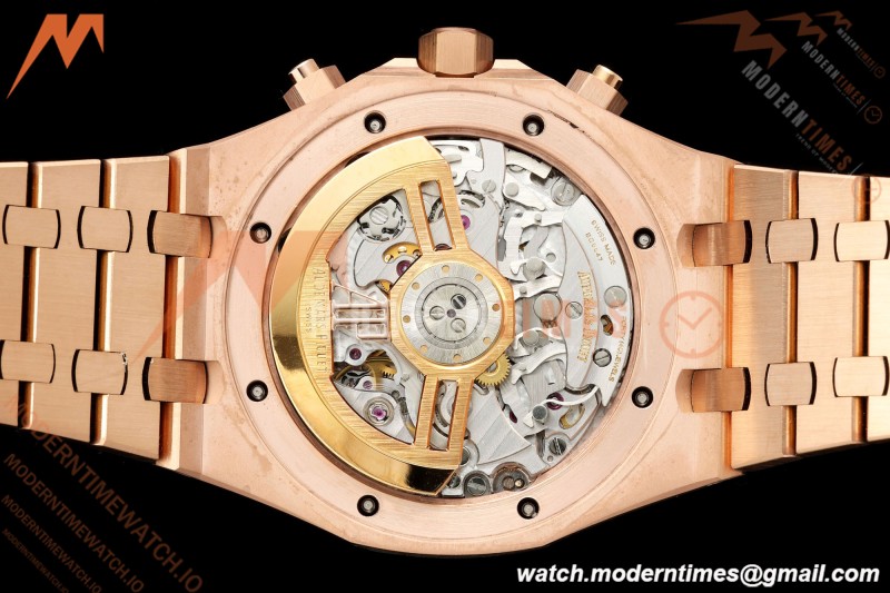 Audemars Piguet - Royal Oak Chrono 26239OR Gain Weight 41mm Frosted RG/RG SWF Blue Dial DDF DD4401 | 오데마 피게 - 로얄 오크 크로노 26239OR 게인 웨이트 41mm 프로스티드 RG/RG SWF 블루 다이얼 DDF DD4401