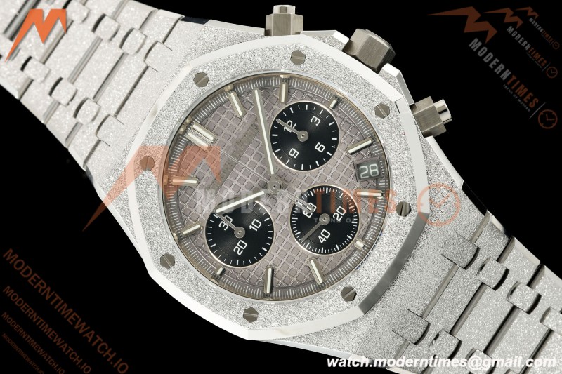 Audemars Piguet - Royal Oak Chrono 26240BC Gain Weight 41mm Frosted SS/SS SWF Grey Dial DDF DD4401 | 오데마 피게 - 로얄 오크 크로노 26240BC 게인 웨이트 41mm 프로스티드 SS/SS SWF 그레이 다이얼 DDF DD4401
