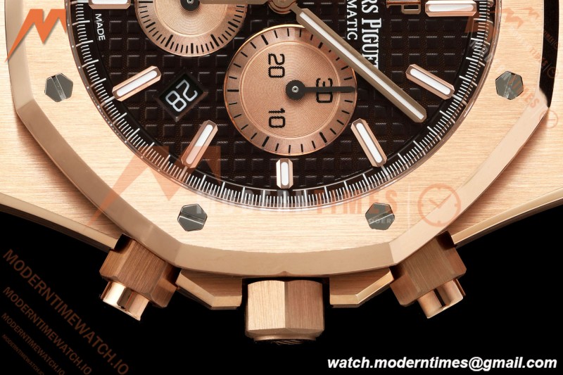 Audemars Piguet - Royal Oak Chronograph 26331OR 41mm RG/RG Brown APSF A2385