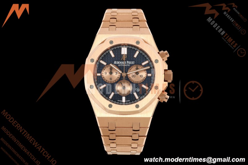 Audemars Piguet - Royal Oak Chronograph 26331OR 41mm RG/RG Blue APSF A2385 | 오데마 피게 - 로얄 오크 크로노그래프 26331OR 41mm RG/RG 블루 APSF A2385