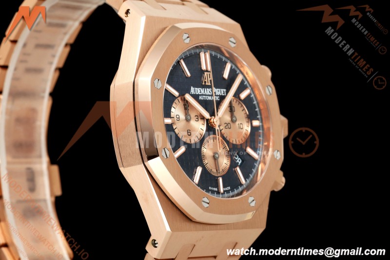 Audemars Piguet - Royal Oak Chronograph 26331OR 41mm RG/RG Blue APSF A2385 | 오데마 피게 - 로얄 오크 크로노그래프 26331OR 41mm RG/RG 블루 APSF A2385