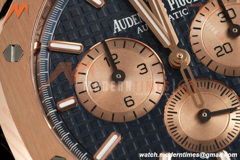 Audemars Piguet - Royal Oak Chronograph 26331OR 41mm RG/RG Blue APSF A2385 | 오데마 피게 - 로얄 오크 크로노그래프 26331OR 41mm RG/RG 블루 APSF A2385