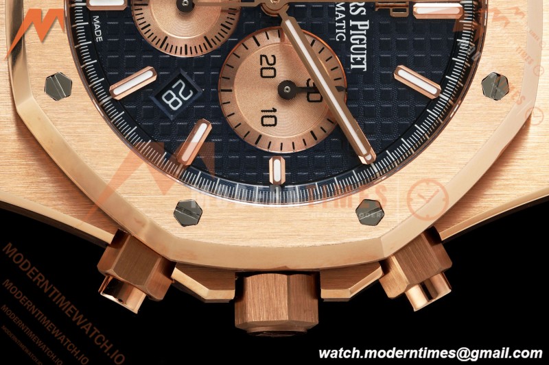 Audemars Piguet - Royal Oak Chronograph 26331OR 41mm RG/RG Blue APSF A2385 | 오데마 피게 - 로얄 오크 크로노그래프 26331OR 41mm RG/RG 블루 APSF A2385