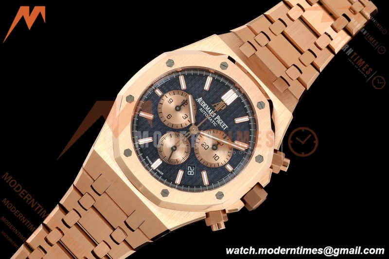 Audemars Piguet - Royal Oak Chronograph 26331OR 41mm RG/RG Blue APSF A2385 | 오데마 피게 - 로얄 오크 크로노그래프 26331OR 41mm RG/RG 블루 APSF A2385