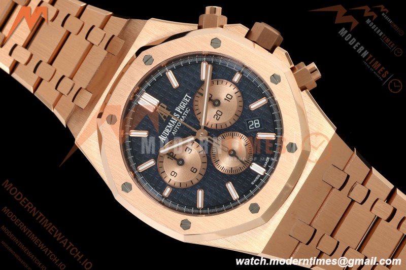 Audemars Piguet - Royal Oak Chronograph 26331OR 41mm RG/RG Blue APSF A2385 | 오데마 피게 - 로얄 오크 크로노그래프 26331OR 41mm RG/RG 블루 APSF A2385