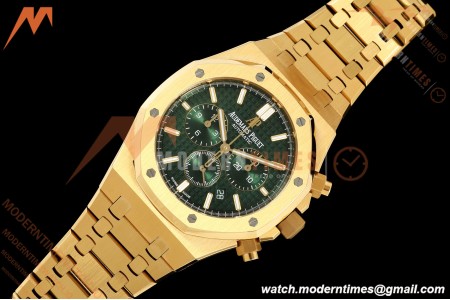 Audemars Piguet - Royal Oak Chrono 26331BA 41mm YG/YG Green APSF A2385