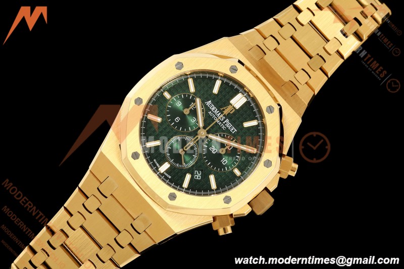 Audemars Piguet - Royal Oak Chrono 26331BA 41mm YG/YG Green APSF A2385