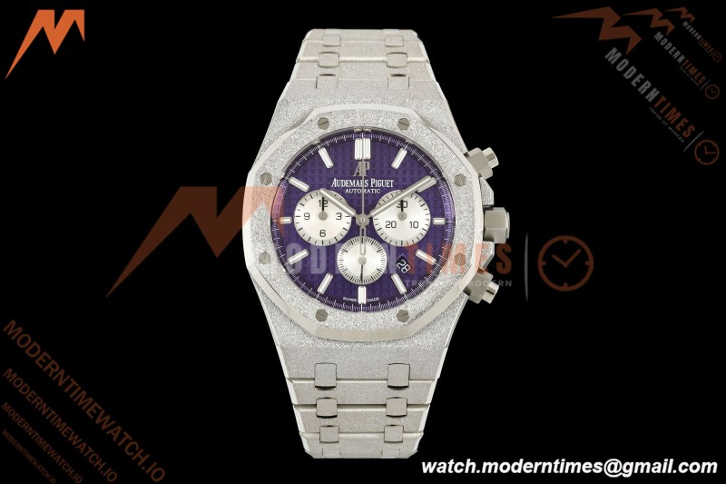Audemars Piguet - Royal Oak Chrono 26331BC 41mm Frosted SS/SS Purple APSF A2385