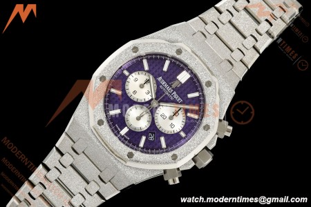 Audemars Piguet - Royal Oak Chrono 26331BC 41mm Frosted SS/SS Purple APSF A2385