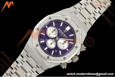 Audemars Piguet - Royal Oak Chrono 26331BC 41mm Frosted SS/SS Purple APSF A2385