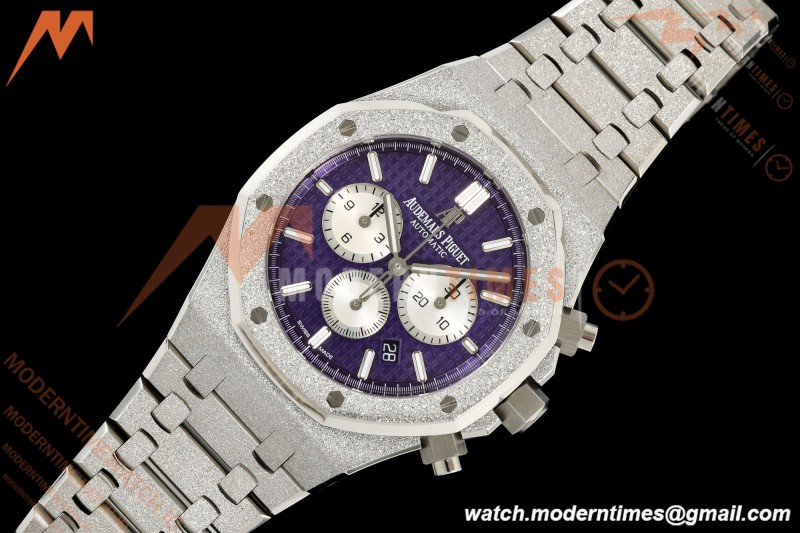 Audemars Piguet - Royal Oak Chrono 26331BC 41mm Frosted SS/SS Purple APSF A2385