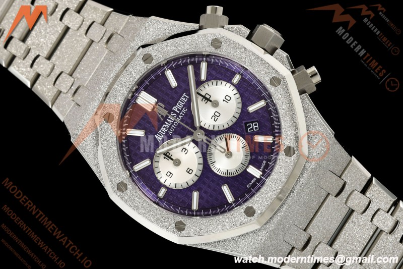 Audemars Piguet - Royal Oak Chrono 26331BC 41mm Frosted SS/SS Purple APSF A2385