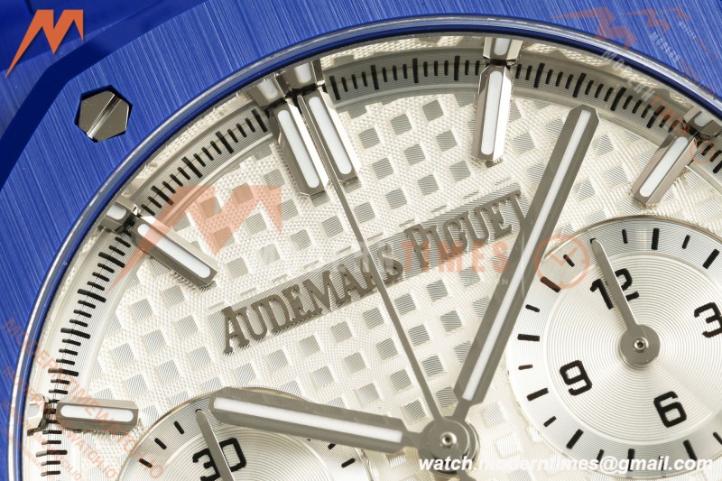 Audemars Piguet - Royal Oak Chrono 26240CE 41mm Blue Ceramic White Dial APSF SA4401 | 오데마 피게 - 로얄 오크 크로노 26240CE 41mm 블루 세라믹 화이트 다이얼 APSF SA4401