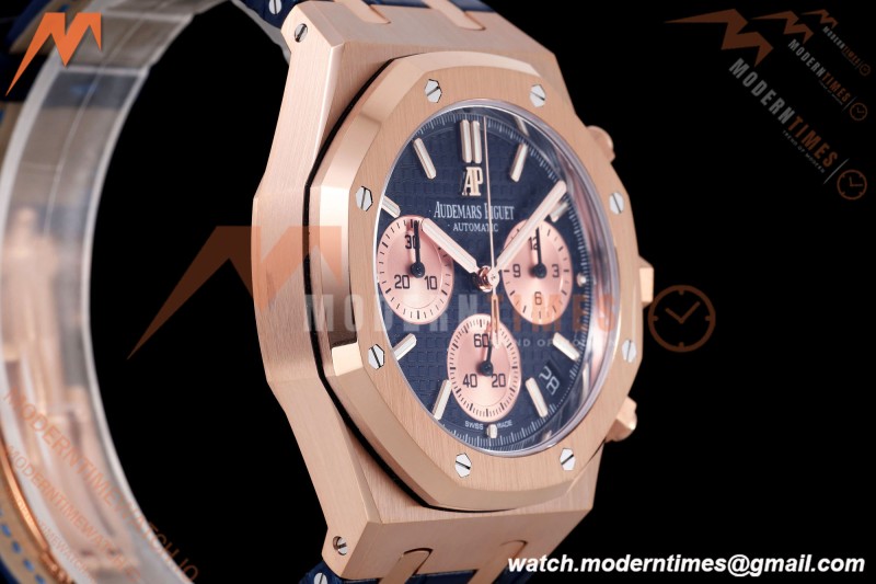 Audemars Piguet - Royal Oak Chrono 26239OR Gain Weight 41mm RG/LE SWF Blue Dial DDF DD4401