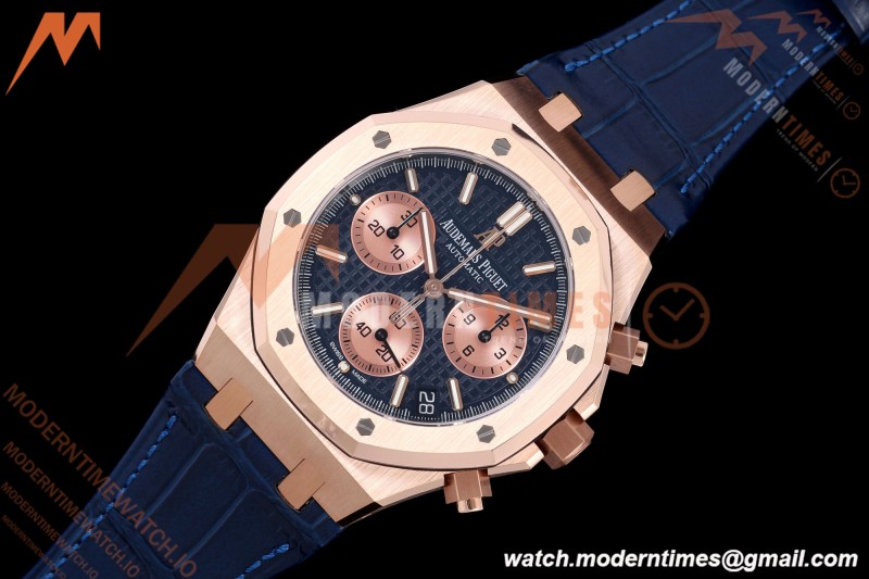 Audemars Piguet - Royal Oak Chrono 26239OR Gain Weight 41mm RG/LE SWF Blue Dial DDF DD4401
