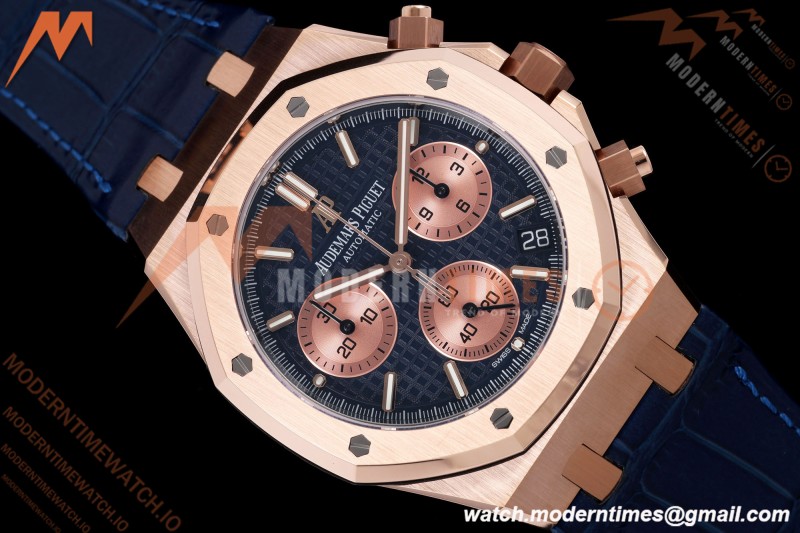Audemars Piguet - Royal Oak Chrono 26239OR Gain Weight 41mm RG/LE SWF Blue Dial DDF DD4401