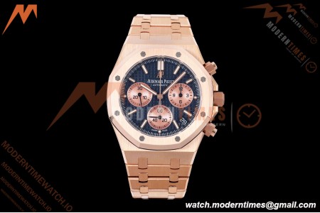 Audemars Piguet - Royal Oak Chrono 26239OR Gain Weight 41mm RG/RG SWF Blue Dial DDF DD4401
