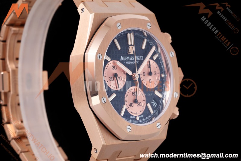 Audemars Piguet - Royal Oak Chrono 26239OR Gain Weight 41mm RG/RG SWF Blue Dial DDF DD4401