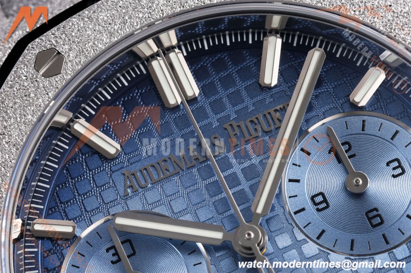 Audemars Piguet - Royal Oak Chrono 26240BC Gain Weight 41mm Frosted SS/SS SWF Blue Dial DDF DD4401
