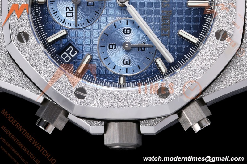Audemars Piguet - Royal Oak Chrono 26240BC Gain Weight 41mm Frosted SS/SS SWF Blue Dial DDF DD4401