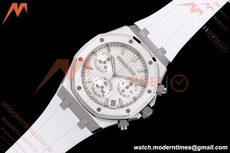 Audemars Piguet - Royal Oak 26240ST 41mm SS/WHT/RU White SWF Dial DDF DD4401 | 오데마피게 - 로열오크 26240ST 41mm SS/WHT/RU 화이트 SWF 다이얼 DDF DD4401