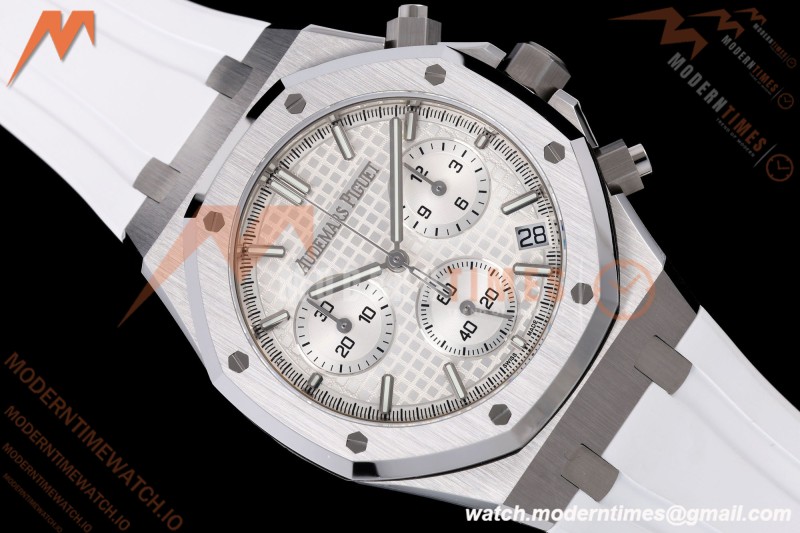 Audemars Piguet - Royal Oak 26240ST 41mm SS/WHT/RU White SWF Dial DDF DD4401 | 오데마피게 - 로열오크 26240ST 41mm SS/WHT/RU 화이트 SWF 다이얼 DDF DD4401