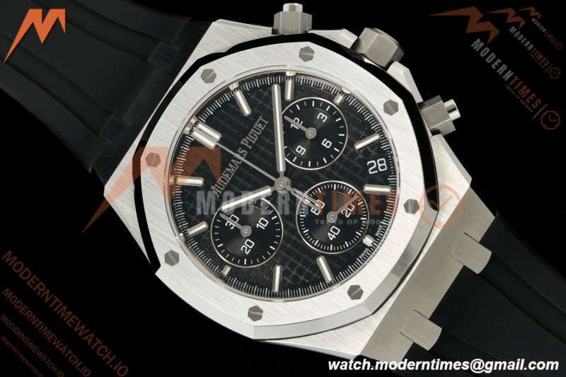 Audemars Piguet - Royal Oak 26240ST 50th Anniversary 41mm SS/RU Black SWF Dial DDF DD4401