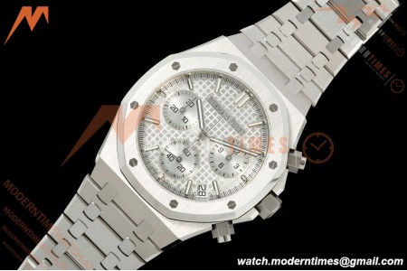 Audemars Piguet - Royal Oak 26240ST 50th Anniversary 41mm SS/SS White SWF Dial DDF DD4401