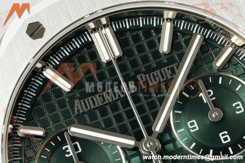 Audemars Piguet - Royal Oak 26240ST 50th Anniversary 41mm SS/SS Green SWF Dial DDF DD4401
