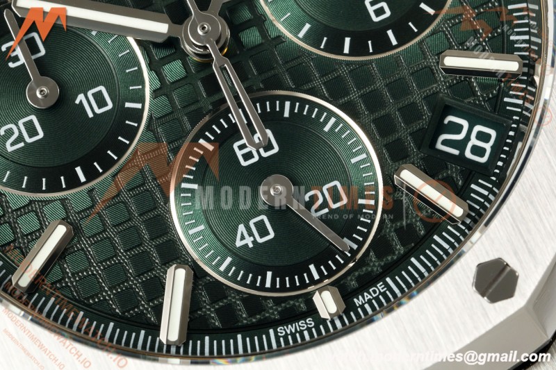 Audemars Piguet - Royal Oak 26240ST 50th Anniversary 41mm SS/SS Green SWF Dial DDF DD4401