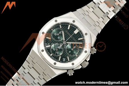 Audemars Piguet - Royal Oak 26240ST 50th Anniversary 41mm SS/SS Green SWF Dial DDF DD4401