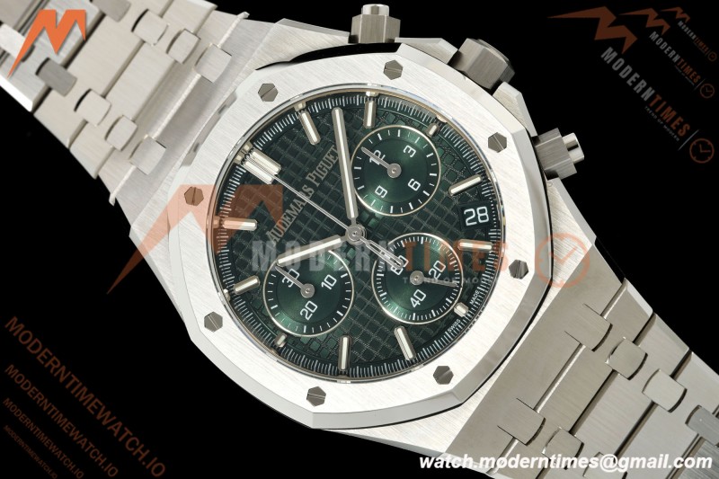 Audemars Piguet - Royal Oak 26240ST 50th Anniversary 41mm SS/SS Green SWF Dial DDF DD4401